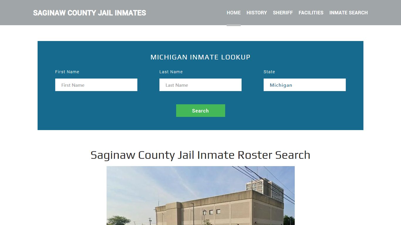 Saginaw County Jail Inmate Roster Lookup, Saginaw, MI